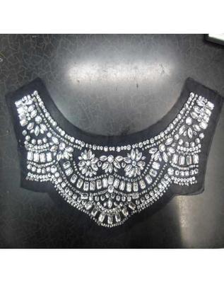 繡珠領花加工廠/手工釘珠繡珠領花來料加工